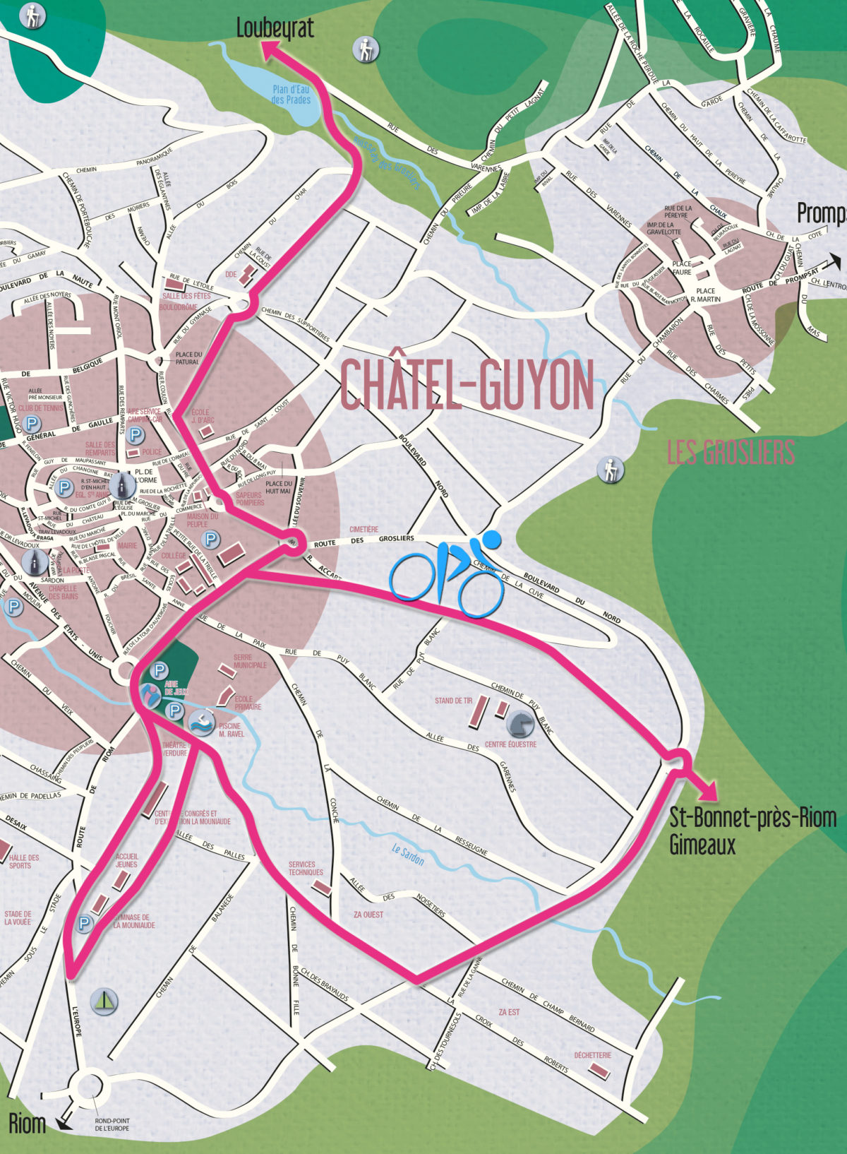 Plan Coupe Cyclisme F minines Ville De Ch tel Guyon