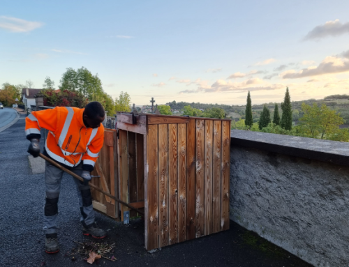 Végétalisation en cours au cimetière de Châtel-Guyon