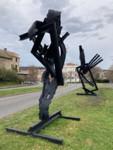 Photo Sculpture Pensée à fra Angelico et Marie et Anne et Jésus enfant, par Yves GUÉRIN