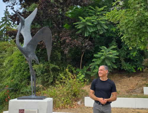 « Grand Héron », œuvre monumentale de Pierre Yermia, rejoint le parcours d’art contemporain Grandeur Nature à Châtel-Guyon !