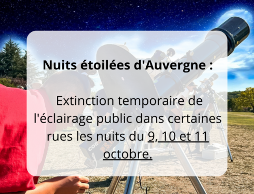 Nuits étoilées d’Auvergne : extinction temporaire de l’éclairage public dans certaines rues