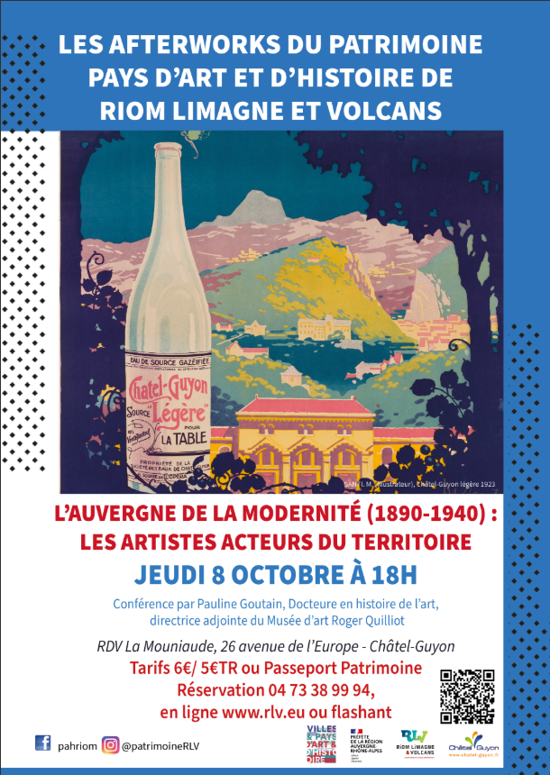 Les Afterwork du Patrimoine : l’Auvergne de la Modernité (1890-1940), les artistes acteurs de l’histoire